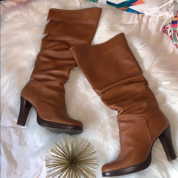 Penny Loves Kenny Shoes - Cognac leather boots